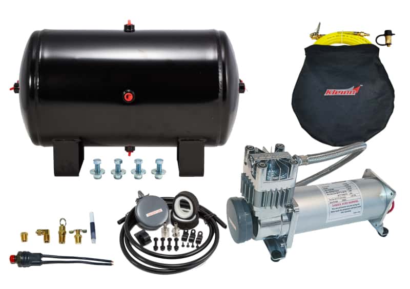 Kleinn Air Horns — Kleinn Air System w/ 150 PSI Waterproof/ 100 Percent Duty Cycle Air Compressor / 5.0 gal Air Tank
150 PSI Air System - view 2