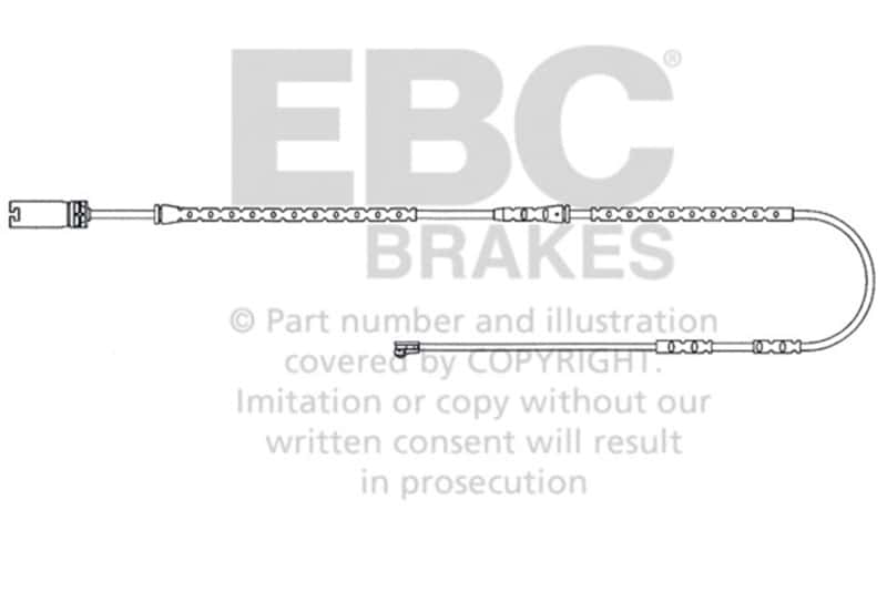 EBC — EBC 2010-2012 BMW 335xDrive 3.0L Twin Turbo (E92) Front Wear Leads
DscBrkPadWrSnsr - view 1
