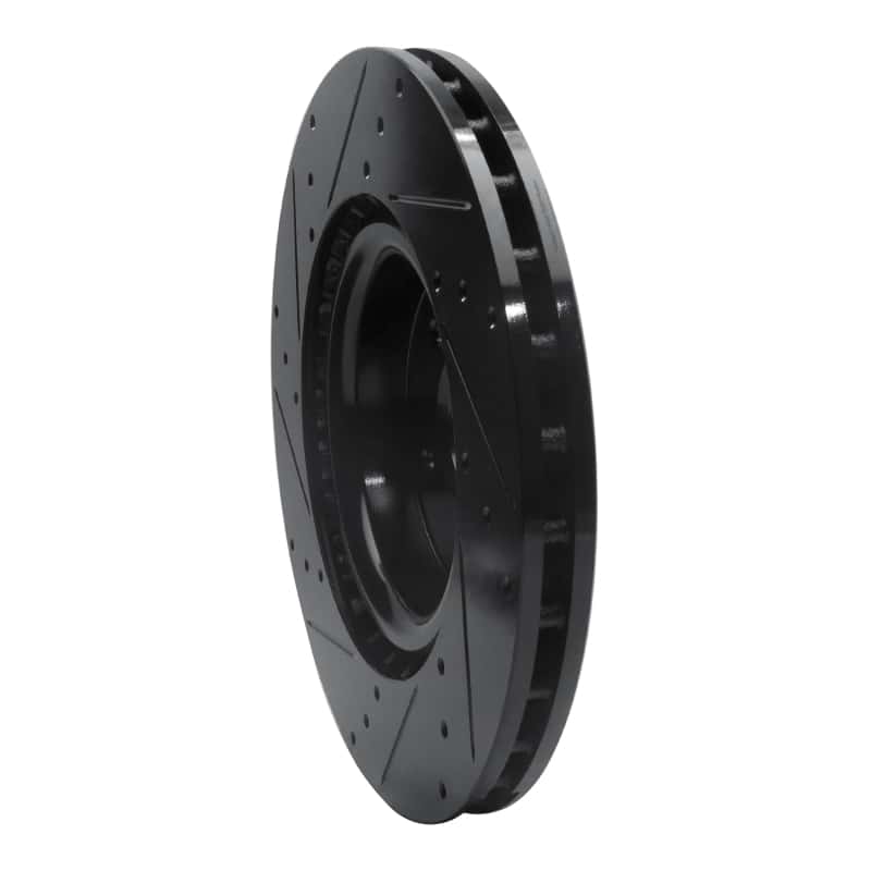 R1 Concepts — R1 18-22 Genesis G70 Front Right Drilled & Slotted Black Brake Rotor
R1 Brake Rotor Drill - view 4
