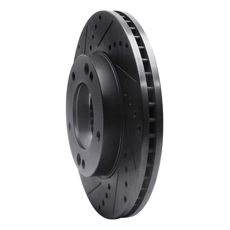 R1 Concepts — R1 2007-2009 Kia Sorento Front Left Drilled & Slotted Black Brake Rotor
R1 Brake Rotor Drill - view 2