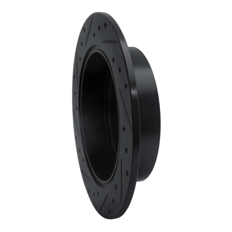 R1 Concepts — R1 04-11 Mitsubishi Endeavor Rear Right Drilled & Slotted Black Brake Rotor
R1 Brake Rotor Drill - view 4