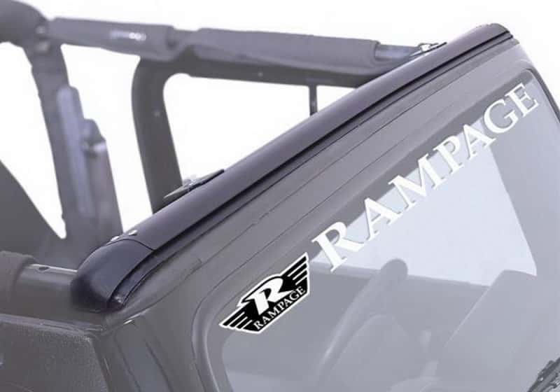 Rampage — Rampage 1976-1983 Jeep CJ5 Windshield Channel - Black - view 2