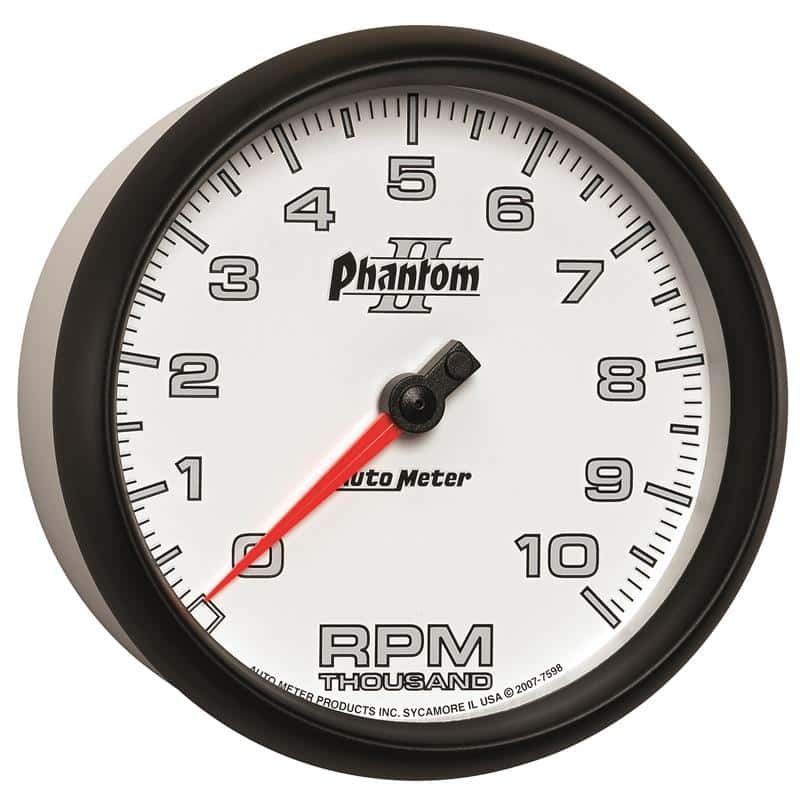 AutoMeter — Autometer Phantom II 5in Electrical 10K RPM In-Dash Tachometer
5" TACH, 10,000 RPM, - view 6