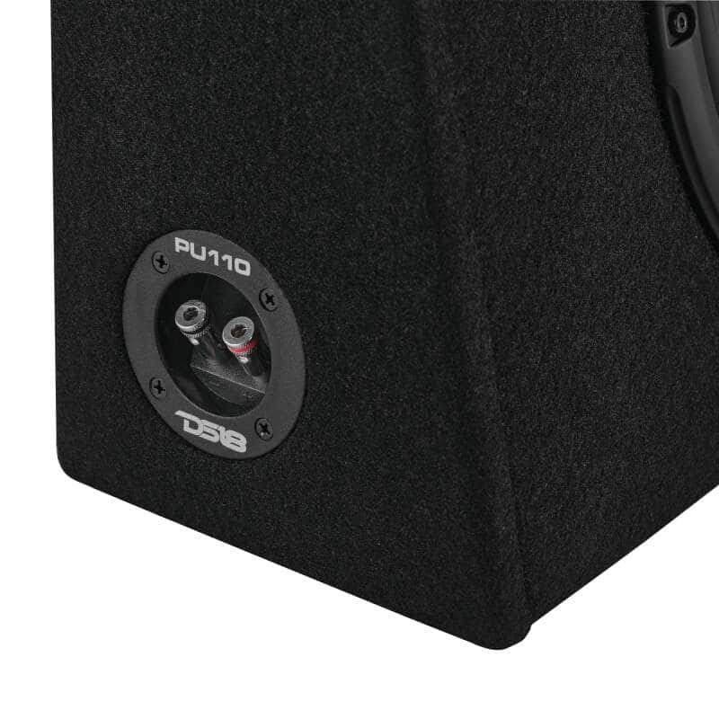 DS18 — DS18 Single 10in Shallow Enclosure w/ Subwoofer 350 Watts RMS Sealed Black Carpet - view 7