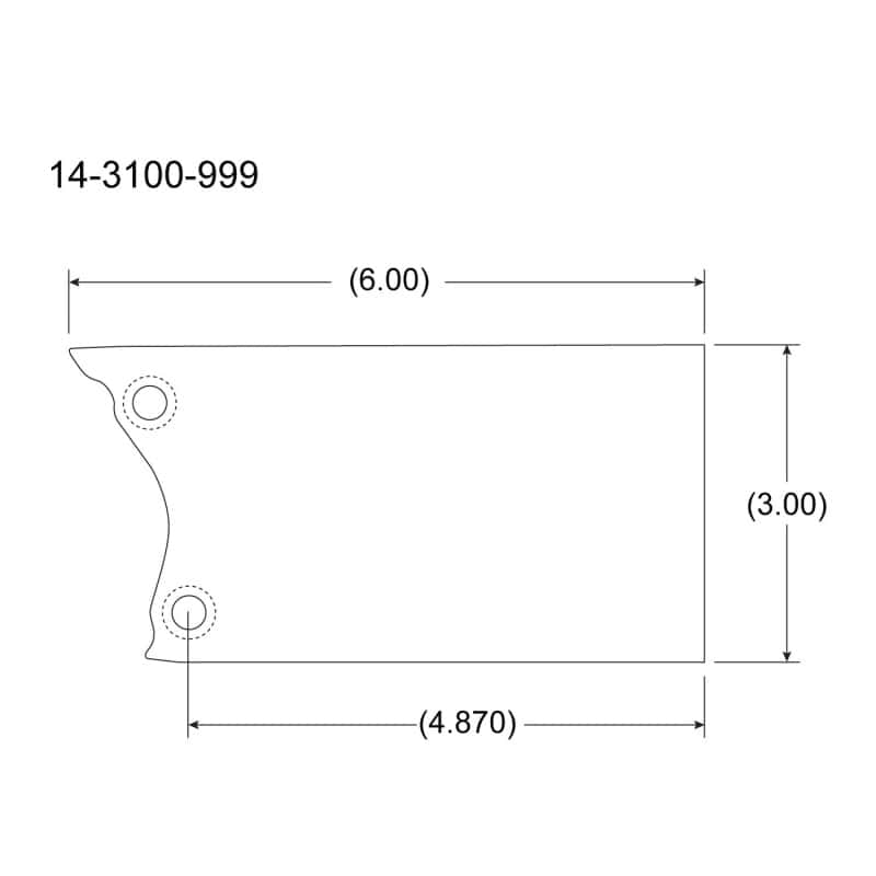 Peterson Fluid Systems — Peterson Fluid Systems Mount Blade Universal - Left Side
R4 MOUNT BLADE - view 2