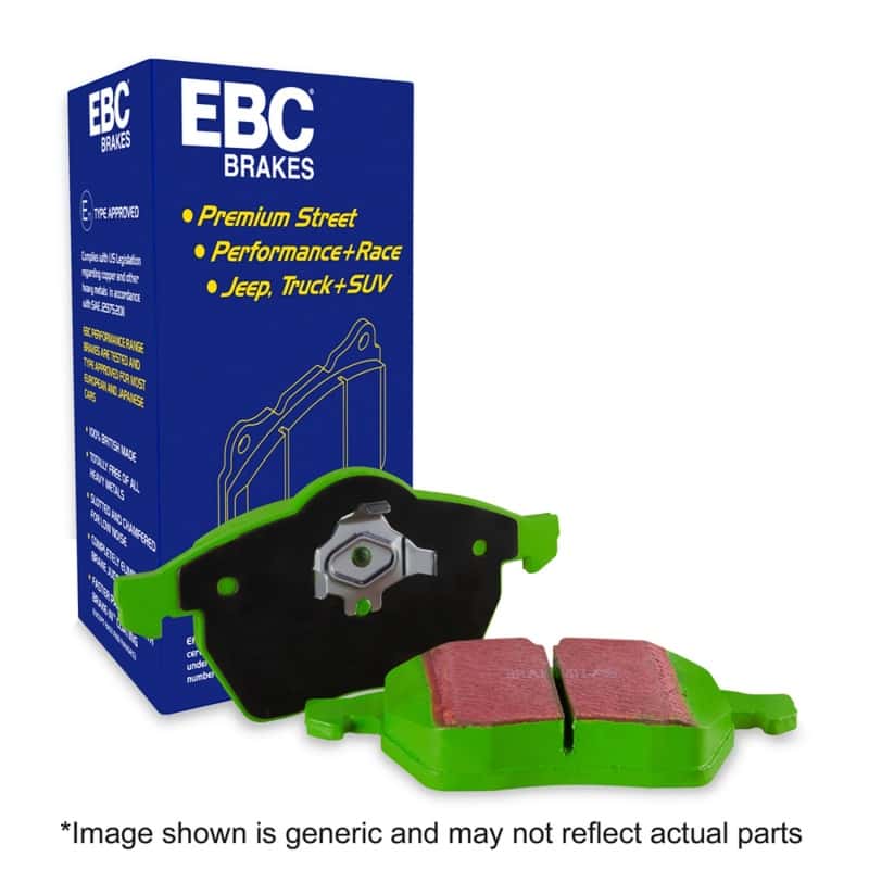 EBC — EBC 05-10 Chevrolet Cobalt 2.2 4 Lug Greenstuff Front Brake Pads
Disc Brake Pad - view 8
