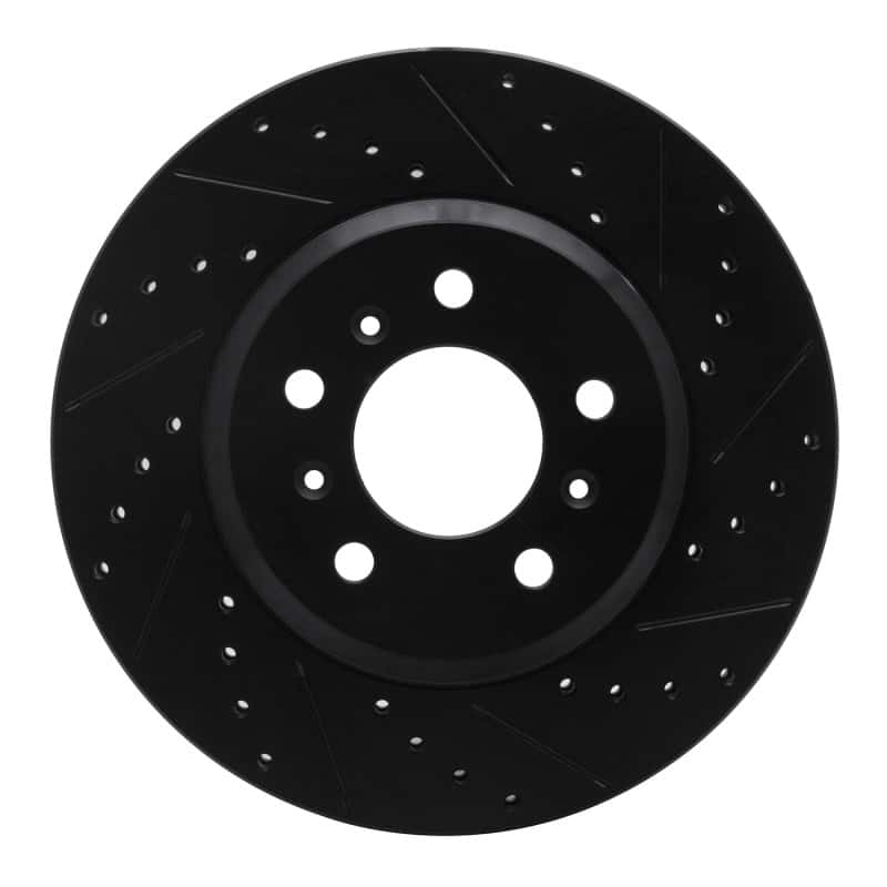R1 Concepts — R1 06-16 Buick Lucerne Front Right Drilled & Slotted Black Brake Rotor
R1 Brake Rotor Drill - view 1