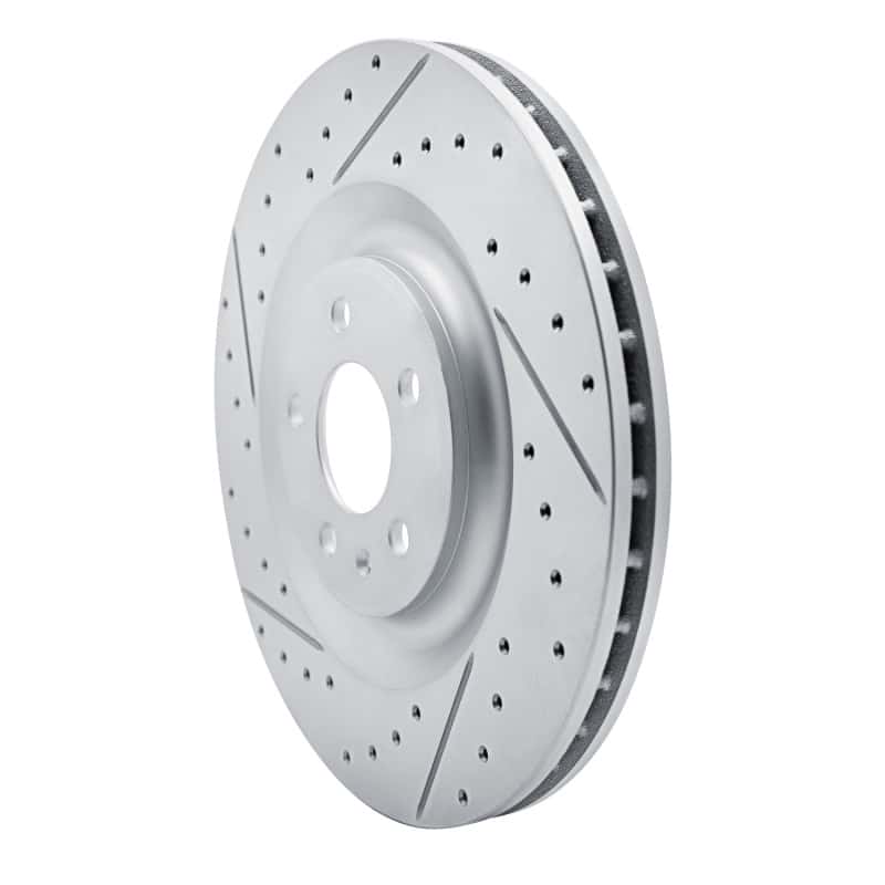 R1 Concepts — R1 17-26 Audi S7 Rear Left Drilled & Slotted Geo-Carbon Rotor - view 2