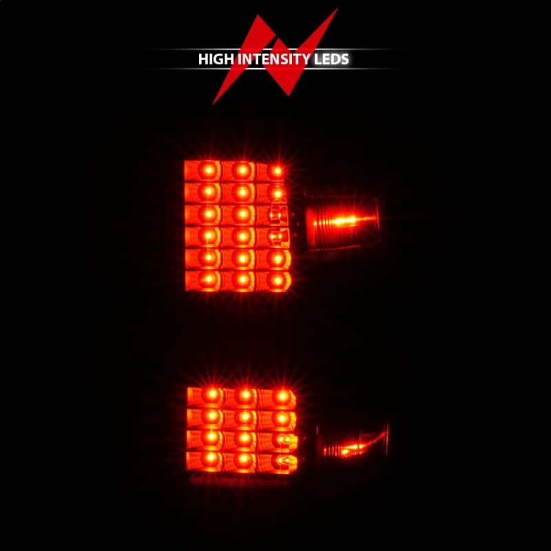 ANZO — ANZO 15-19 Chevy Silverado 2500HD/3500HD (Factory Halogen Only) LED Tail Lights Black w/Clear Lens
Tail Light Set - view 6
