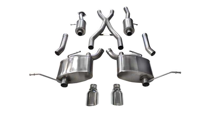 CORSA Performance — Corsa 2011-2021 Jeep Grand Cherokee Polished 2.5in Dual Rear Exit Cat-Back Exhaust
Exhaust - view 2