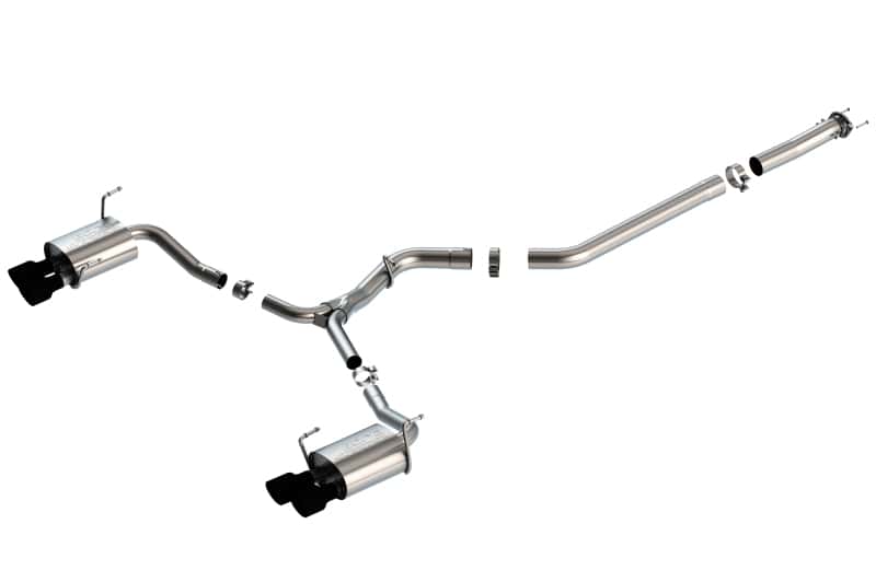 Borla — Borla 15-19 Subaru WRX/STI 2.5L Turbo 3in S-Type Catback Exhaust - 2.5in Black Chrome Tips
Cat-Back System - view 1