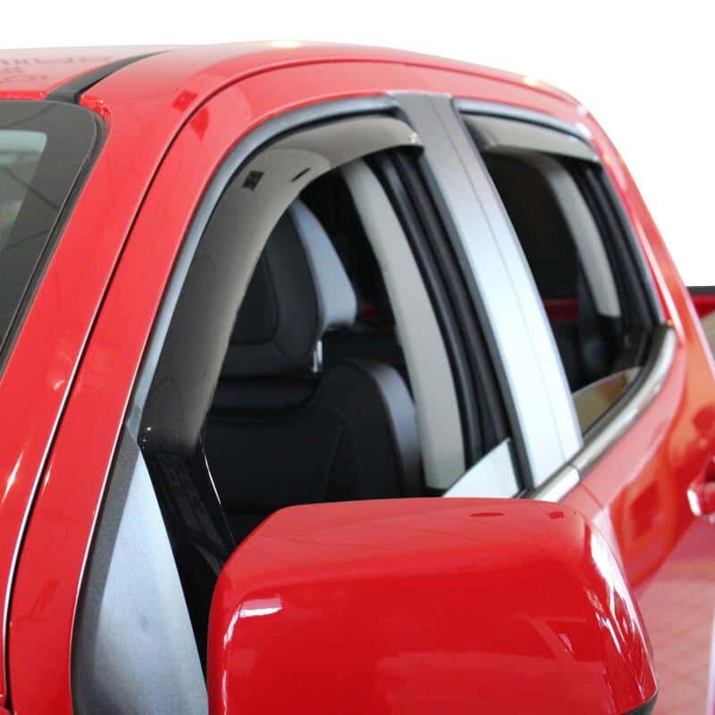Westin — Westin 2015-2018 Chevrolet/GMC Colorado/Canyon Crew Cab In-Channel Wind Deflector 4pc - Smoke
Side Window Vent - view 2