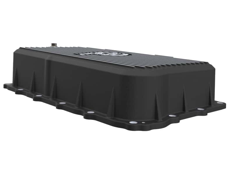 aFe — aFe 20-26 GM Trucks L6 3.0L Transmission Pan - Black w/ Machined Fins
Transmission Pan - view 4