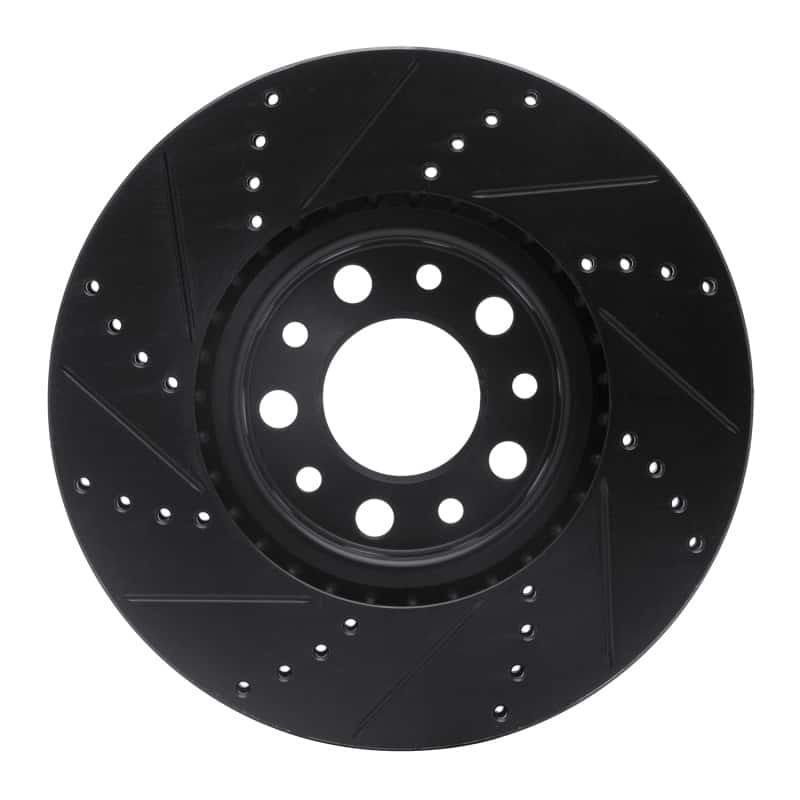 R1 Concepts — R1 2013-2023 Chrysler 200 Front Right Drilled & Slotted Black Brake Rotor
R1 Brake Rotor Drill - view 5