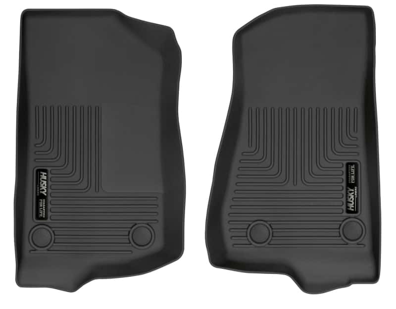Husky Liners — Husky Liners 19-24 Jeep Wrangler JL/JLU WeatherBeater Front Row Black Floor Liners
Floor Liners - view 1