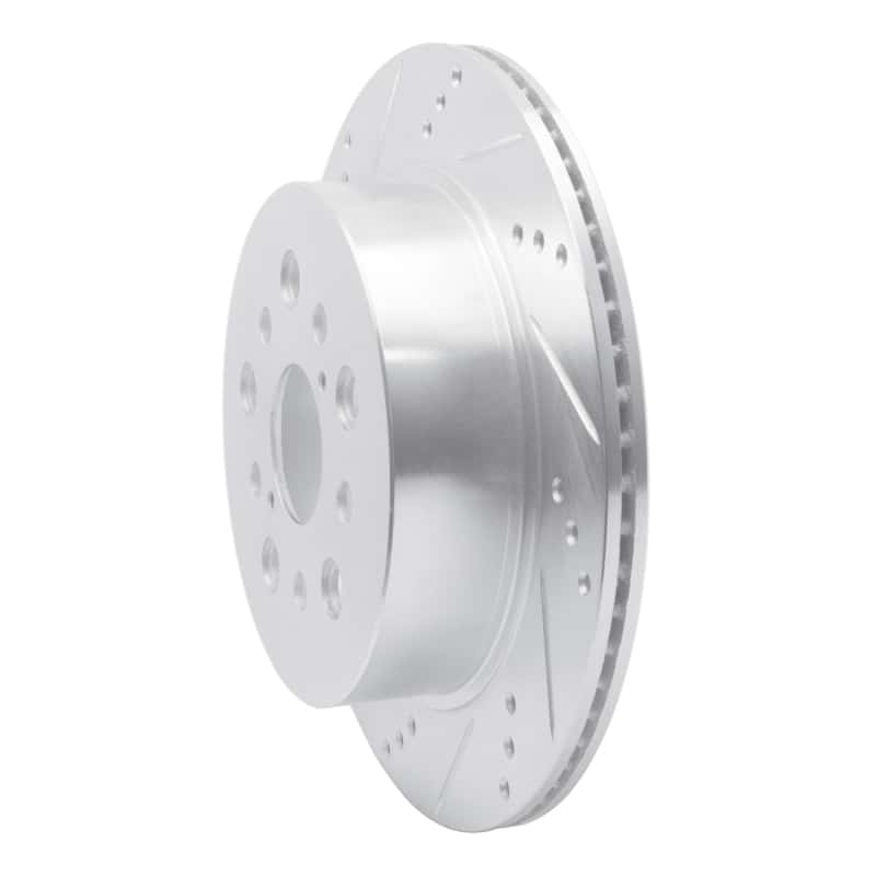 R1 Concepts — R1 01-06 Lexus LS430 Rear Left Drilled & Slotted Silver Brake Rotor
R1 Brake Rotor Drill - view 2