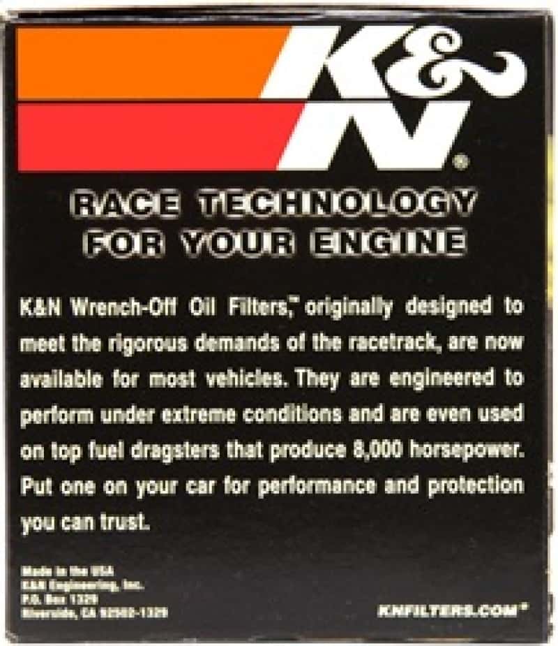 K&N Engineering — K&N 87-92 Supra Non-Turbo / 99-04 Grand Cherokee 4.0 Performance Gold Oil Filter - view 9