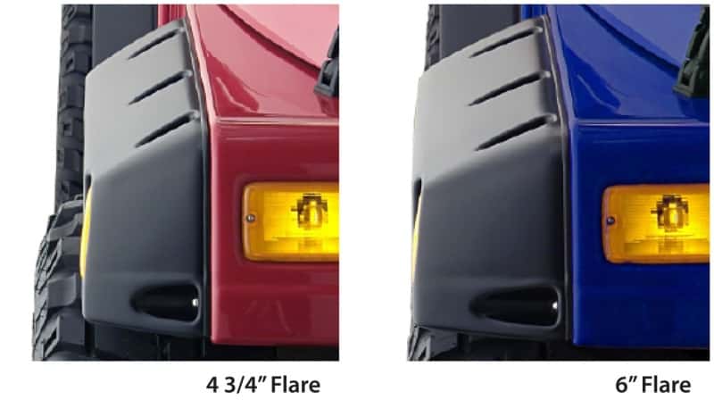 Bushwacker — Bushwacker 97-06 Jeep TJ Max Pocket Style Flares 4pc - Black
FF Pocket Style 4Pc - view 7