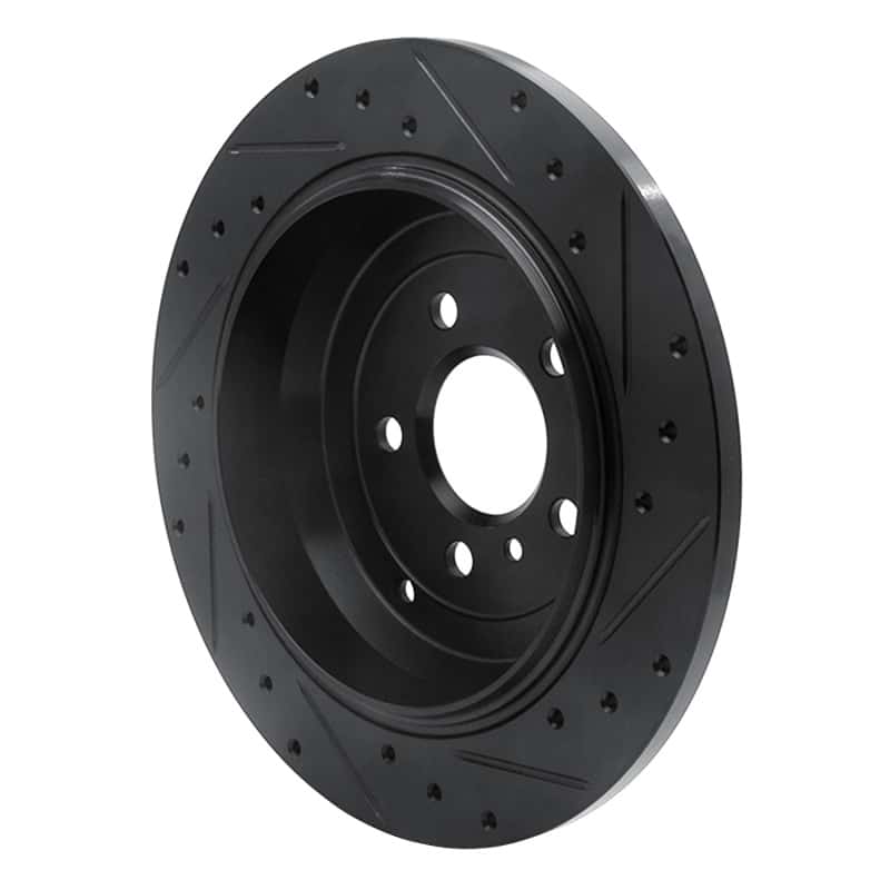 R1 Concepts — R1 06-12 Mercedes-Benz R320 Rear Left Drilled & Slotted Black Brake Rotor
R1 Brake Rotor Drill - view 4