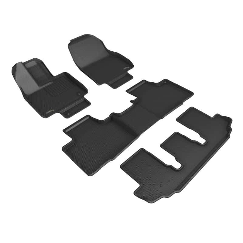 3D MAXpider — 3D MAXpider 20-22 Toyota Highlander Gasoline 2nd Row Bucket Kagu 1st 2nd 3rd Row - Set (Black)
Floor Mat Set - view 1