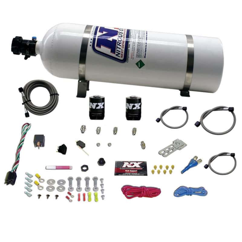 Nitrous Express — Nitrous Express Ford EFI Race Single Nozzle Nitrous Kit (100-250HP) w/15lb Bottle
Injection System Kit
N2OSys - view 3