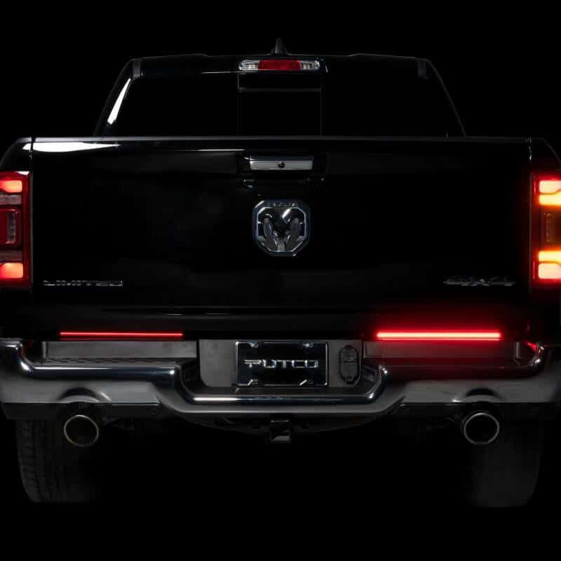 Putco — Putco 09-22 Jeep Wrangler JK/19-22 Ram 1500/2500 18in Split Red Light Blade Direct Fit Kit Red/White
Tailgate Light Bar - view 4