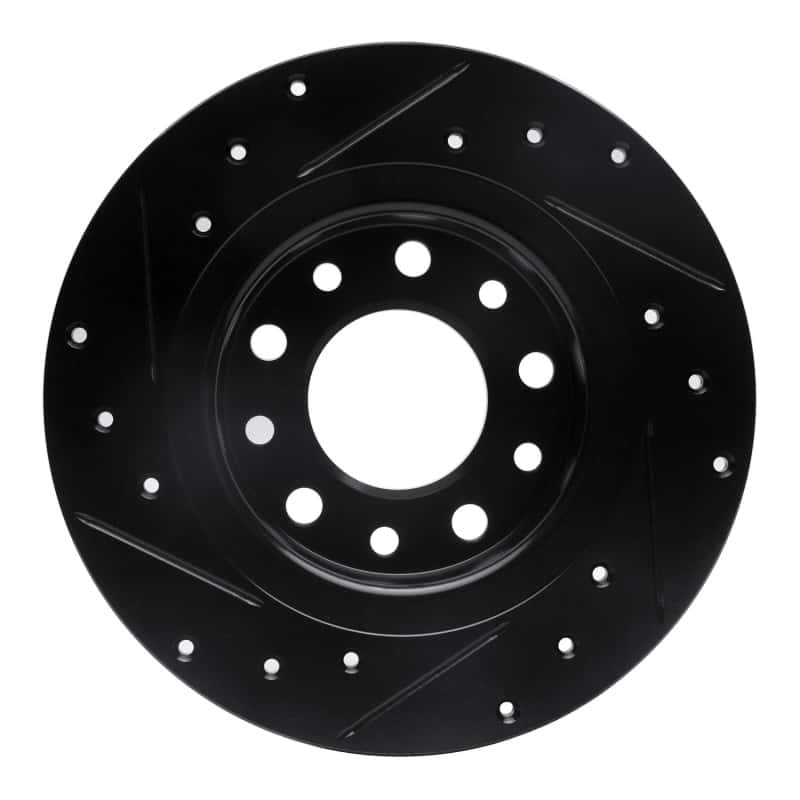 R1 Concepts — R1 13-16 Dodge Dart Rear Right Drilled & Slotted Black Brake Rotor
R1 Brake Rotor Drill - view 5
