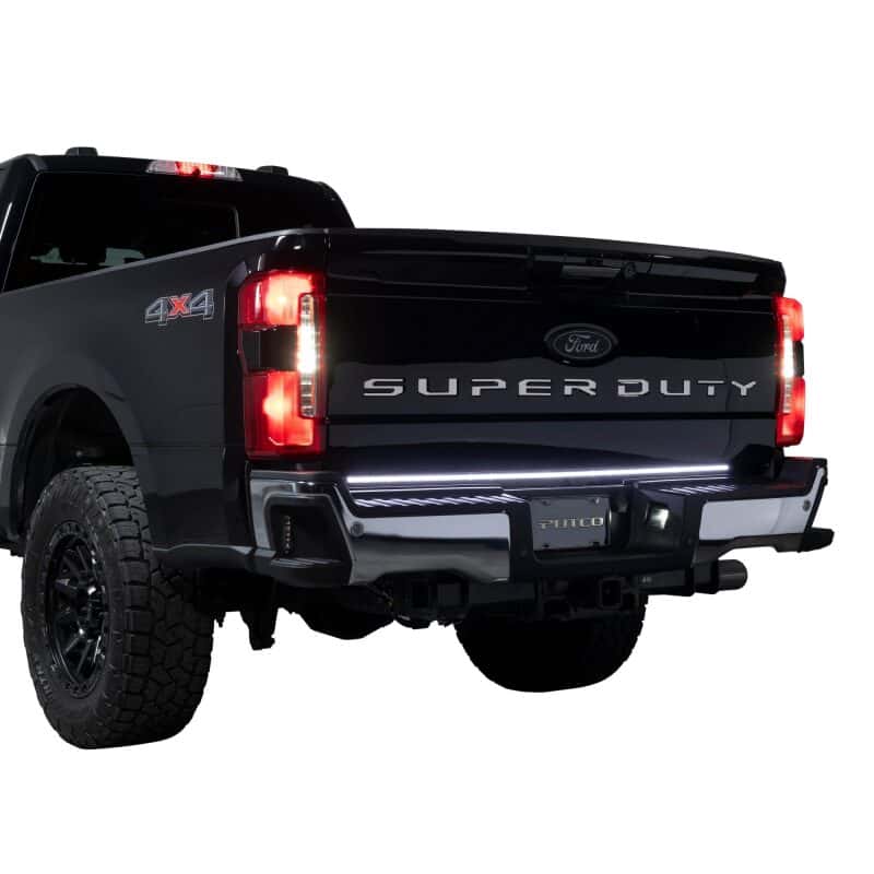 Putco — Putco 2024 Ford SuperDuty F-250 60In Direct Fit Red Blade Kit Tailgate Bars w/ LED Taillamps
Tailgate Light Bar - view 3