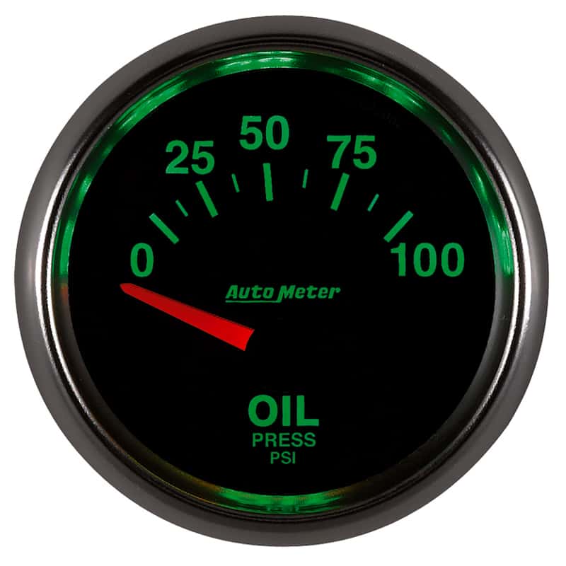 AutoMeter — Autometer GS 0-100 PSI Short Sweep Electronic Oil Pressure Gauge
2-1/16" OIL PRESS, 0 - view 8