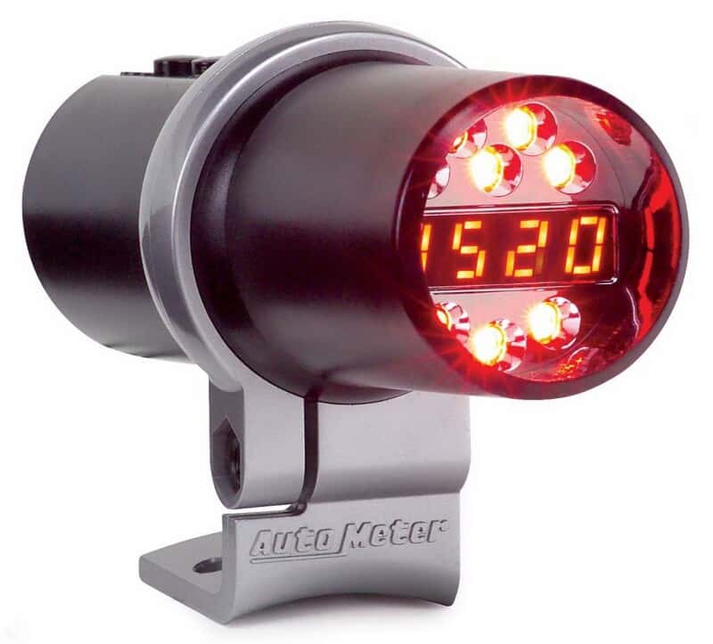 AutoMeter — AutoMeter Shift Light Dig W/ Multi-Color Led Blk Pedestal W/ RPM Playback DPSS Level 3
DIG PRO SHFT BK LV3 - view 2