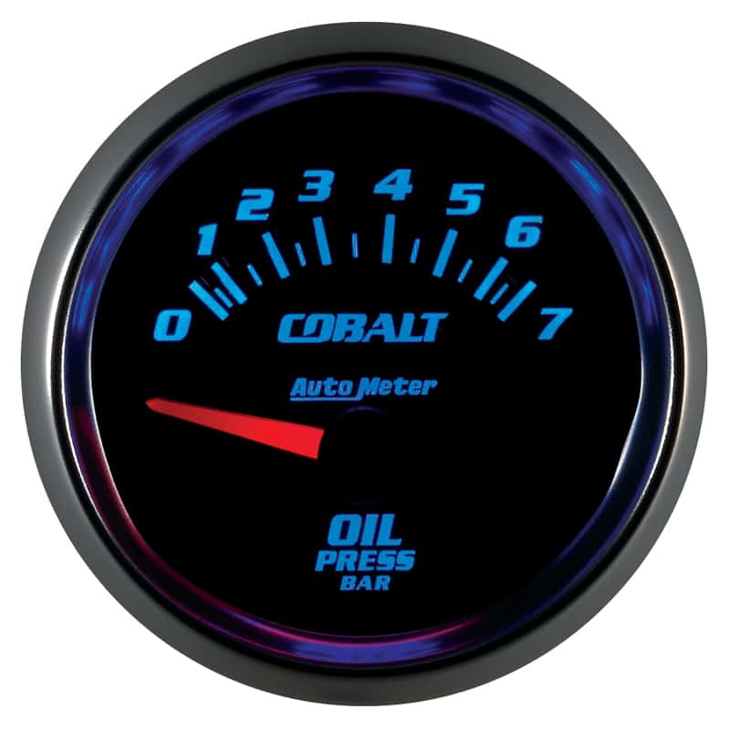 AutoMeter — Autometer Cobalt 52mm 0-7 BAR Short Sweep Electric Oil Pressure Gauge
GA 2" OILP 7BAR E CB - view 11