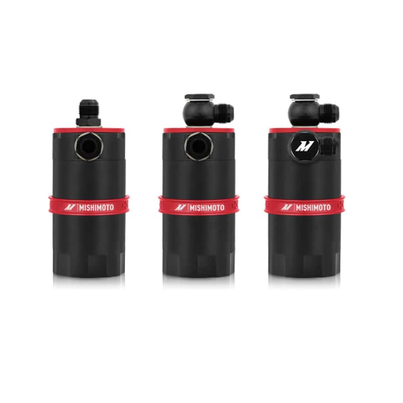 Mishimoto — Mishimoto Universal Baffled Oil Catch Can - Red - view 14