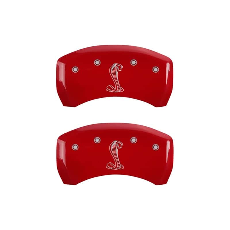 MGP — MGP Rear set 2 Caliper Covers Engraved Rear Tiffany Snake Red finish silver ch
Caliper Covers - view 1