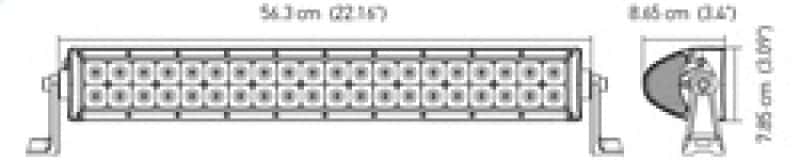 Hella — Hella Value Fit Sport 22in - 120W LED Light Bar - Dual Row Combo Beam - view 5