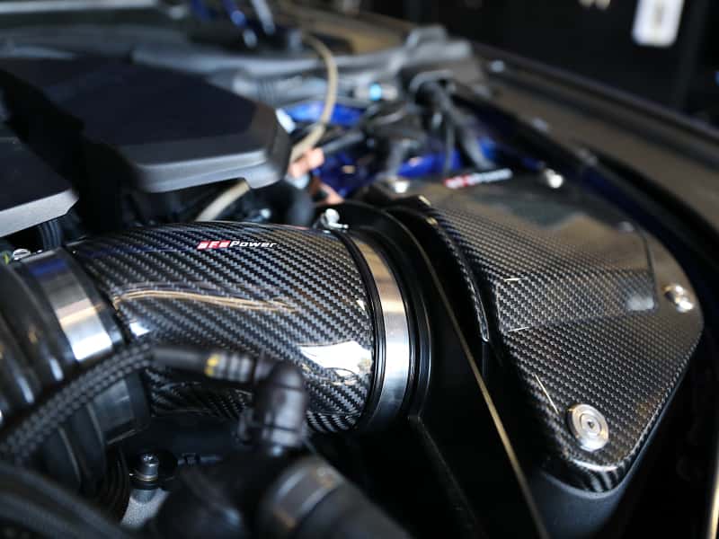 aFe — aFe Momentum Black Series Carbon Fiber Pro 5R Air Intake System BMW M5 (F90) 18-19
Black Series Intake - view 16