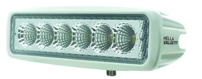 Hella — Hella Value Fit Mini Flush Mount 7.7in - 18W White Housing Flood Beam LED Light Bar - view 3