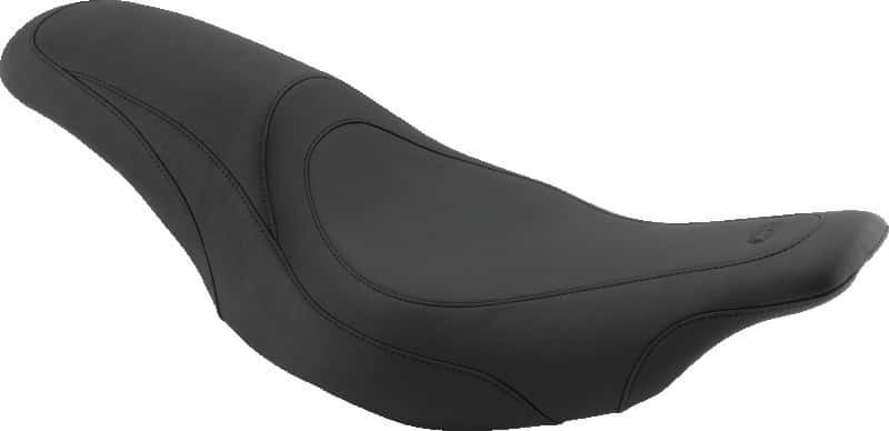 Mustang Motorcycle — Mustang 99-15 Yamaha Road Star 1600,1700 Wide Touring 2PC Seat w/Driver Backrest Studs - Black - view 3