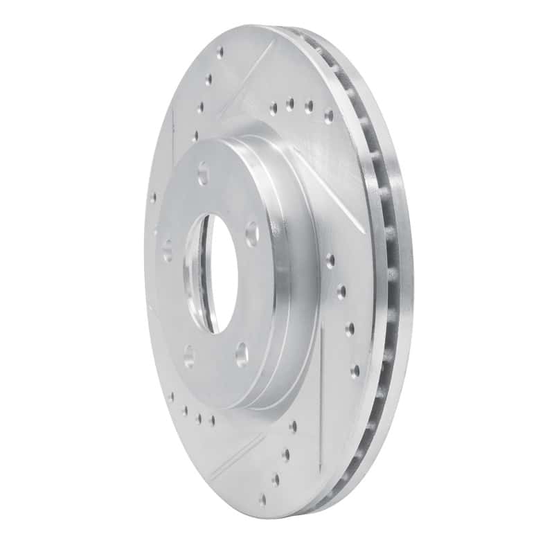 R1 Concepts — R1 13-19 Nissan SENTRA Front Left Drilled & Slotted Silver Brake Rotor
R1 Brake Rotor Drill - view 2