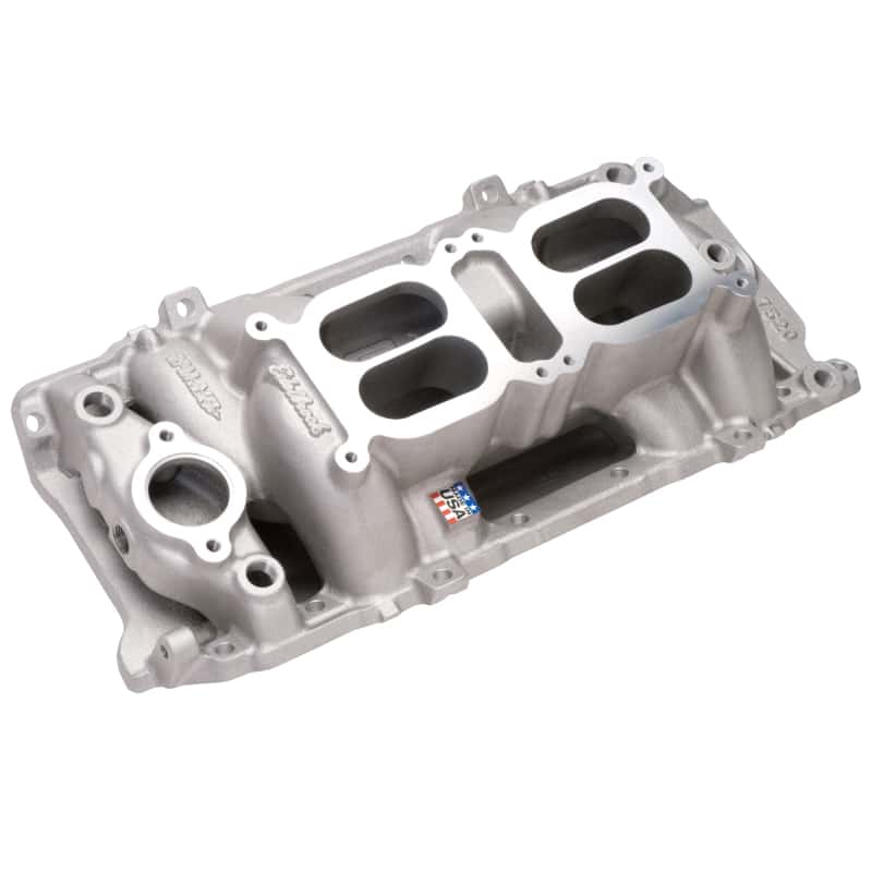 Edelbrock — Edelbrock Manifold Dual Quad RPM Air Gap BB Chevy Oval Port
MANIFOLD - view 5