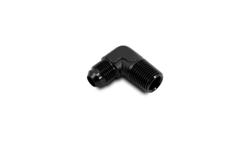 Vibrant — Vibrant -3AN to 1/8in NPT 90 Degree Elbow Adapter Fitting
3AN-1/8"NPT90DegAdpt
-3AN-1/8"NPT90DegFtg
AN Fitting - view 3