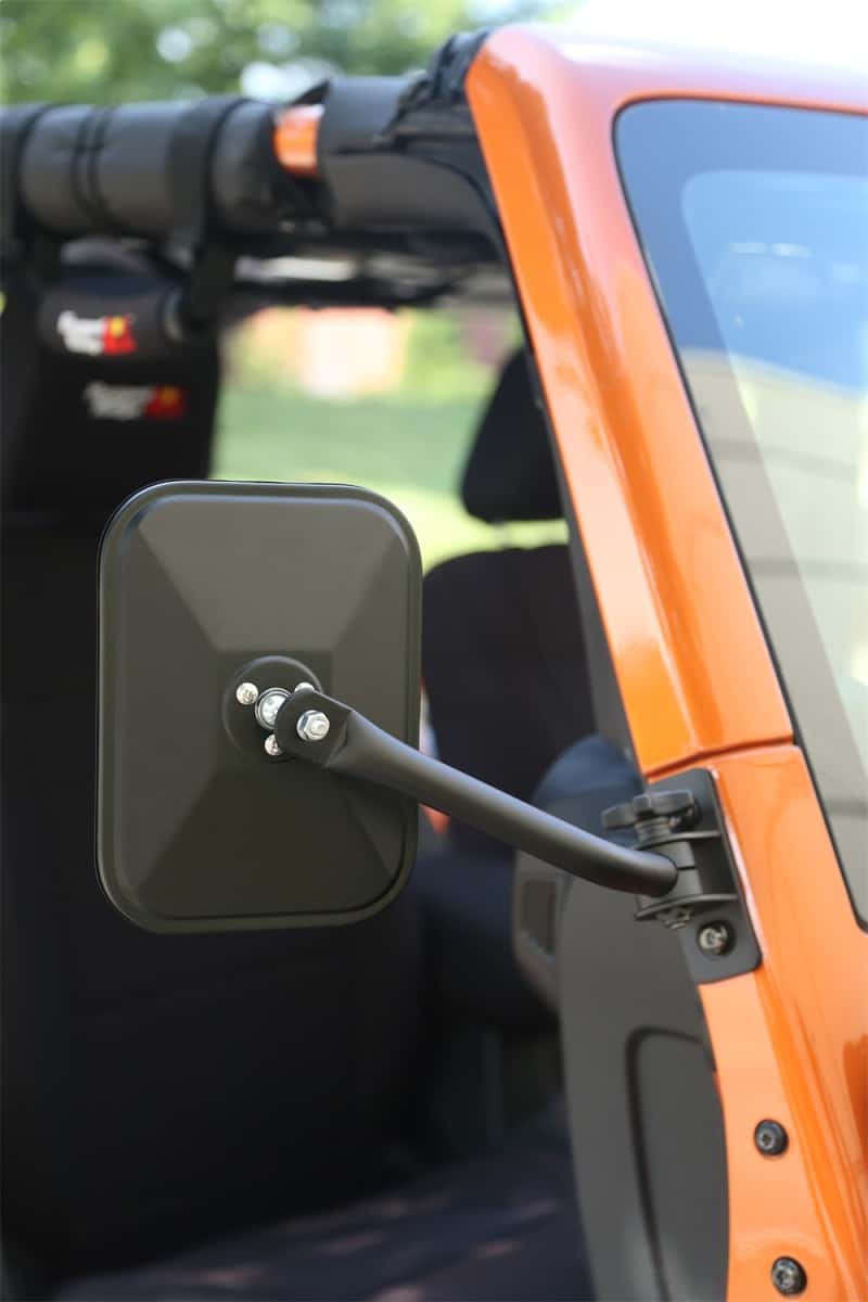Rugged Ridge — Rugged Ridge 97-18 Jeep Wrangler Textured Black Rectangluar Quick Release Mirror Kit
OFFROAD_EXTERIOR
Door Mirror Kit - view 3