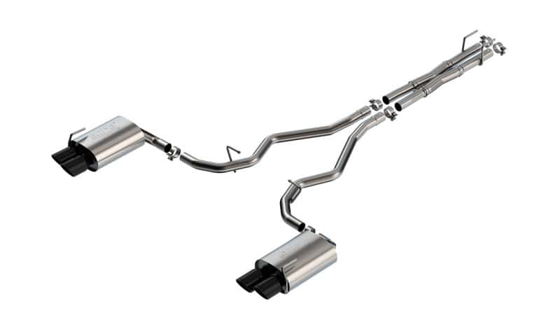 Borla — Borla 19-22 Ford Explorer 3.0L V6 AT AWD 4DR 2.25in ATAK Catback Exhaust - Black Chrome Tip
Cat-Back System - view 1