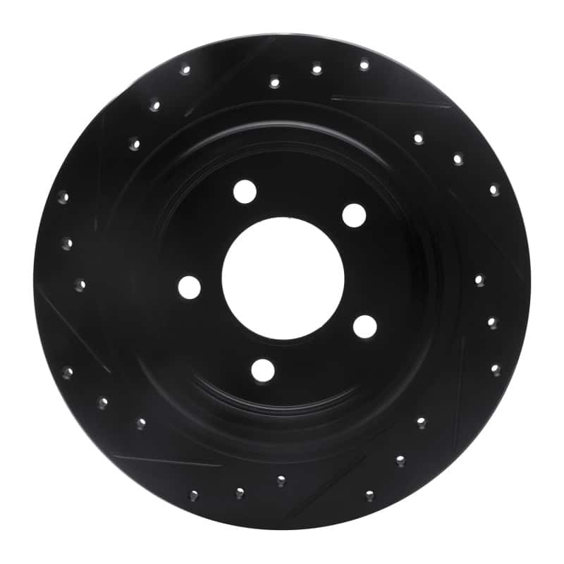 R1 Concepts — R1 04-08 Chrysler Pacifica Rear Right Drilled & Slotted Black Brake Rotor
R1 Brake Rotor Drill - view 5