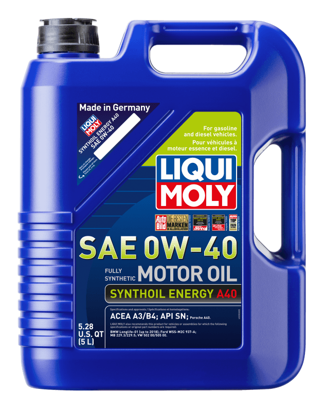 LIQUI MOLY — LIQUI MOLY 5L Synthoil Energy A40 Motor Oil SAE 0W40 - view 2