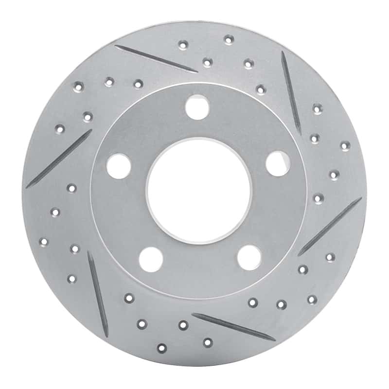 R1 Concepts — R1 92-05 Audi A6 (Mexico) Rear Right Drilled & Slotted Geo-Carbon Rotor - view 1