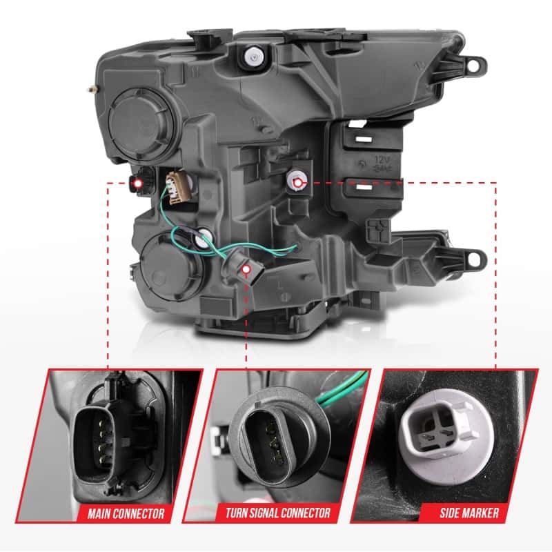 ANZO — ANZO 2018-2020 Ford F-150 Projector Headlight w/Plank Style Switchback Chrome Housing
Head Light Set
HdLtSet - view 5