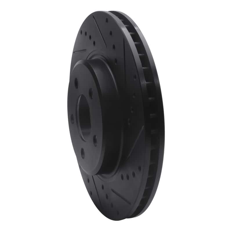 R1 Concepts — R1 05-23 Chrysler 300 Front Right Drilled & Slotted Black Brake Rotor
R1 Brake Rotor Drill - view 2