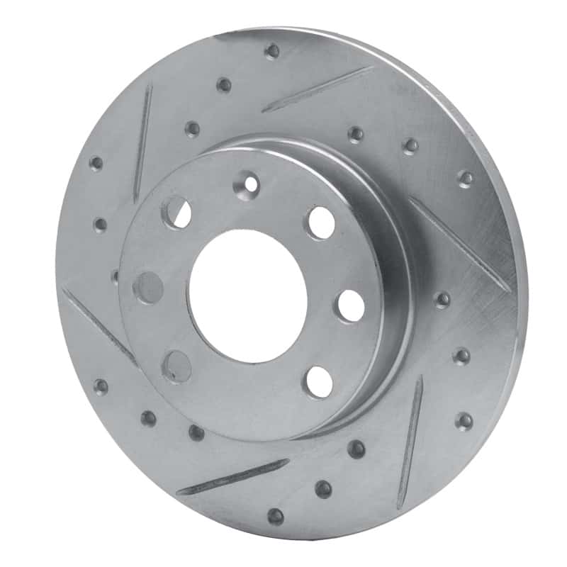 R1 Concepts — R1 88-89 Pontiac LeMans Front Left Drilled & Slotted Silver Brake Rotor
R1 Brake Rotor Drill - view 2