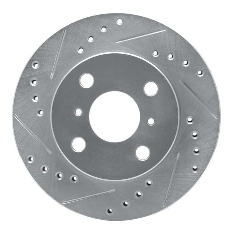 R1 Concepts — R1 99-05 Toyota Yaris (Mexico) Front Left Drilled & Slotted Silver Brake Rotor
R1 Brake Rotor Drill - view 1