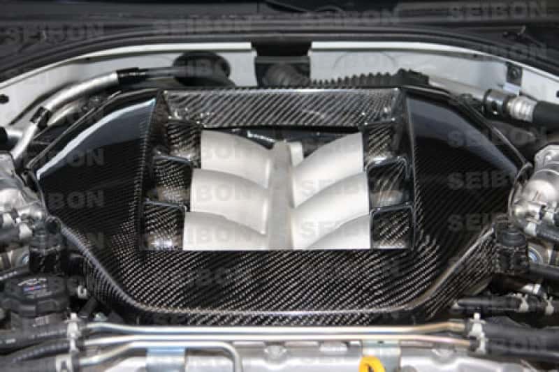 Seibon — Seibon 09-11 Nissan GTR R35 Carbon Fiber Engine Cover - view 2